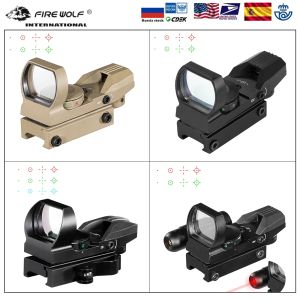 SCOPES RED DOT SCOPE 11mm / 20mm Dovetail Riflescope Reflex Optics Sight For Hunting Rifle Gun Airsoft Tactical Sniper