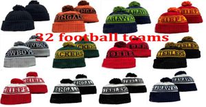 New Beanies Hats Football American 32 Teams Sports Sports Winter Beanies Ball Ball Global enviado 9256887