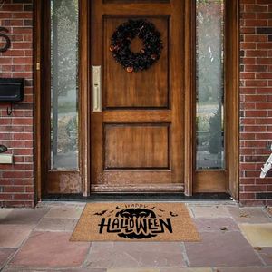 Mattor 1 PCS Halloween Doormat Scary Welcome Door Mats Holiday Party Decorating Supplies Large Fleece Throwt Extra tjock