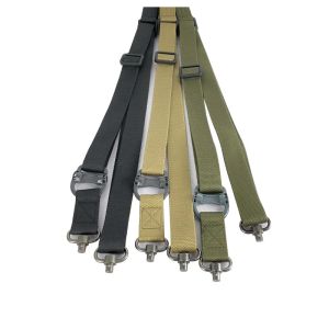 Accessori 1pc Scatto militare Accessori per caccia di caccia 90130 cm Fucile Airsolt Cintura tattica ingranaggio tattico Nylon 2 punti Punta di imbracatura pistola