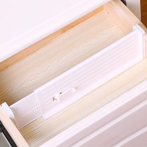 Adjustable DIY Drawer Dividers Retractable Partition Storage Organizer Board Household Wardrobe Closet Punchfree Separator 240416