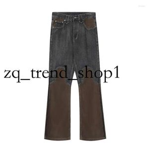 Jeans femminile rusdachic cowboy streetwear low waisist y2k women gamba vagata pantaloni di moda acubi patchwork Ladies pantaloni Wasteland Abiti 985