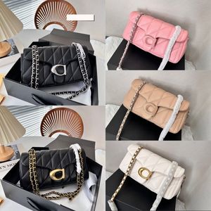 Pillow tabby 26 designer bag crossbody bag shoulder bag fashionable plated gold silver letter luxury chin adjustable popular mini square quilted te043