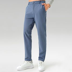 ll Men Jogger Long Pants Commission Sport Yoga Outfit Fleece Gym Pockets Sweatpants Jogging Pants Mens Casual Elastic Waist Fitness 5 Colors LM5AS8S
