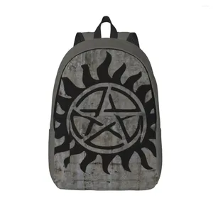 Backpack Supernatural Winchester Gift Classical High School Daypack per uomo Stucco a tracolla da donna College