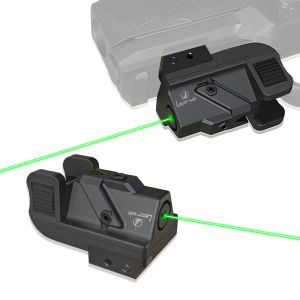 Escopos Visão de laser verde tático para montagem ferroviária de tecelão picatinny para pistola, arma com armas recarregáveis USB Airsoft Green Laser Hunting