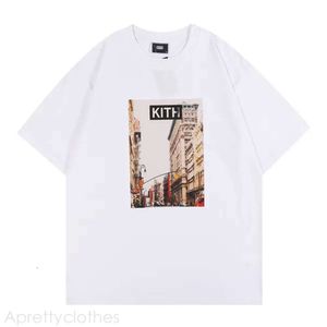 Kith Thirt X New York Shirt Mens Designer Kite Kith di alta qualità T-tee Workout Shirts for Uoms Overseciezed T-shirt 100%Cotton Thirts Short Short Shleeve 405