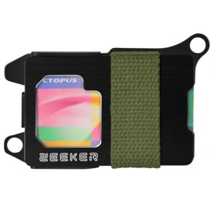 Titulares Zeeker New Achatrs Compact Metal Wallet Bank Credit Card Card Titis