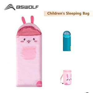 أكياس النوم Slee Bswolf Kids Cartoon Blanket Cam Bag for Higds Homexed 1pc bedspread on the bed the the the the the the sleep drop drop dhjnj