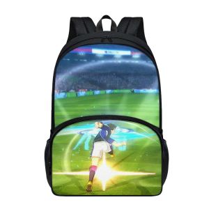 BASS CORDESIGNS SCUOLA MEDIO Studenti SCUCA PRATICHE Nuovo Capitano Tsubasa Design School Backpacks Double Zipper Class Travel