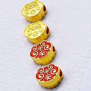 geomancy accessory Chinese Style Large Hole Koi Bracelet Accessories Made of Alloy Dripping Oil, Safe Auspicious Clouds, and Clouds Separating Beads