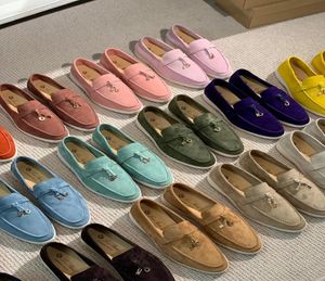 Summer Charms Dress Shoes Walk suede loafers shoes factory footwear Genuine men and women casual Slipon flats Vrouwen Luxury Desi3789228