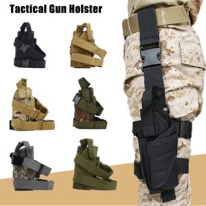 Packs Jsjm New Cs Tactical Gun Holster Right Handed Tactical Thigh Pistol Bag Pouch Legs Harness for All Handguns Hunting Accessory