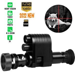 Kameror jaktkamera ir nattvision SCOPE HD 1080 Infraröd Digital LED Helskärm Wildlife Scope Sight Outdoor Observation Device