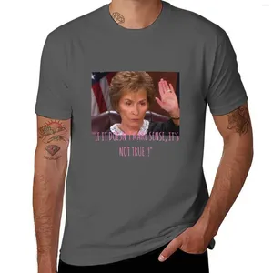 Men's Tank Tops Judge Judy - If It Doesnt Make Sense Its Not True T-Shirt Vintage Graphics Short Sleeve Tee