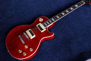 LP Standard Red Tiger Modello Electric Guitar Pesca Blossom Legno di legno Rose Legno Tastiera