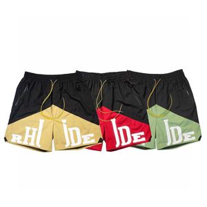 Chaopai Rhude Micro Label Letter Printing Colore Shorts Casual Shorts For Man and Women High Street COLASTRING CAPRIS