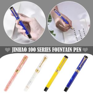 Ручки Jinhao 100 серии Fountain Pen F (0,5 мм) размер пера с гладким написанием модного фонтана для практики почерка и каллиграфии