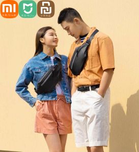 Çantalar Xiaomi Mijia Sırt Çantası Kentsel Eğlence Göğüs Paket Çanta Erkekler İçin Kadınlar Kadınlar Küçük Omuz Tipi Unisex Ruck Sırt Çantası Çanta La