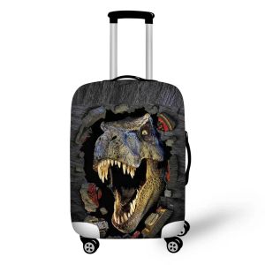 Accessories 3D Dinosaur Print 1832 Inch Travel Suitcase Cover Elastic Waterproof Luggage Protector Dust Covers Baggage Protect Cover