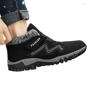 Buty termiczne dla kobiet butów trekkingowych wygodne przeciw poślizganie się ciepłe futrzane wodoodporne modne kostki robocze
