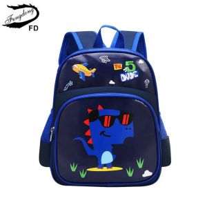 Taschen Fengdong Cute Animal Backpack Dinosaurierschule für Kinder 36 Jahre alte Jungen Grundschule Rucksack kleines Mädchen Schoolbag