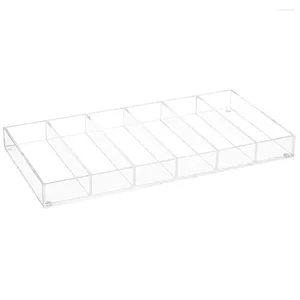 Piatti decorativi occhiali da sole Organizzatore di cassetti trasparente Acrilico Acrylic 6-Compartment Specioso per occhiali per occhiali per occhiali