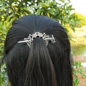 Hair Clips 10PCS Viking Dragon Sticks Celtics Knotwork Hairpin Jewelry For Women Cetilcs