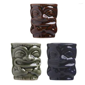 Kieliszki do wina Znakomite mini 50-60 ml hawajski kubek tiki Grimace Ceramic S Glass Cocktail Tequila Sake Vodka Cup Home Bar