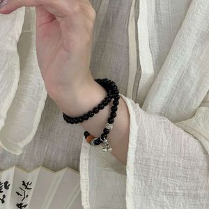 geomancy accessory 2023 Handmade Ebony Cliff, Cypress, Bodhi, Good Luck, Koi, Gourd, Ancient Bell, Bracelet, Girl