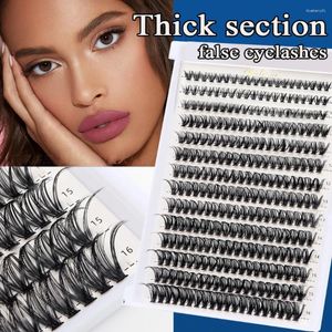 False Eyelashes 280 Clusters Mix Size C/D Curl Manga Lashes Natural Individual Cluster DIY Eyelash Extensions KIT Cosplay