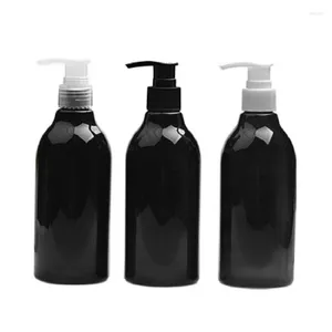 Förvaringsflaskor 15st plastflaska blank svart tom 300 ml husdjursförpackning container vit klar pump kosmetisk lotion schampo