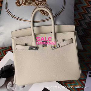 حقيبة Birknns Classic 2024 New Womens Bag Bag Silver Button Litchi Pattern Propostoile Handbag Fashion Crossbody