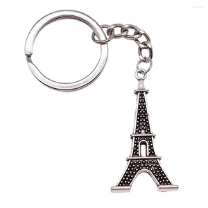 Keychains 1st Eiffel Tower Key Ring Car Pendant Accessories For Smycken DIY Size 28mm