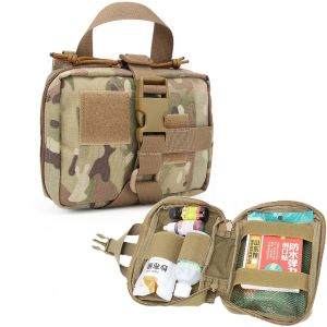 Embalagens táticas bolsa de primeiros socorros de socos militares Molle Molle Medical Bolsa de emergência Pacote de caça ao ar livre de sobrevivência ao ar livre