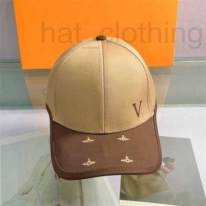 Boll Caps Designer Classic Letter V Baseball Cap Peaked For Men Women Youth Luxury broderad hink hatt Simple 5yvk