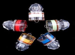 LED -diamantfiske blinkande ljus Deep Drop Underwater Acrylic Bait Lure Squid Strobe Lights 5 Färger för Välj 1PC8015839