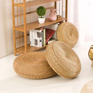 Pillow Japanese Style Thicken Futon Meditation Tatami Rattan Round Yoga Natural Straw Woven Kowtow Home Decor