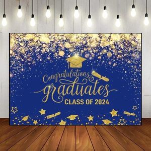 Dottorato di laurea per la laurea della laurea Decorazione di decorazione di decorazioni polorali congratulazioni colorate Classe pografia Banner 240407