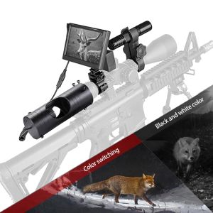 Escopos de visão noturna rifle scopes Ópticos visões táticas infravermelhas táticas de 850nm IR Riflesclescope à prova d'água para dispositivo de caça ao ar livre