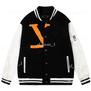 Louies Vuttion Mens Varsity Ceket Beyzbol Varsity Ceket L Vintage Bombacı Ceket Mektubu Nakış Sonbahar ve Kış Erkekler Gevşek Nedensel Out Giyim Paltoları 6627