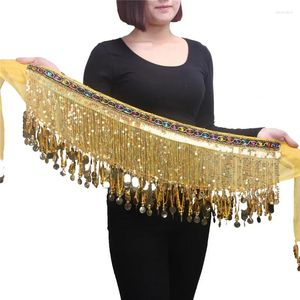 Bühnenverschleiß Bauch Tanzgürtel Kostüme Pailletten Quaste Hip Schal für Frauen Tanzgürtel Performance Requisiten Taillenkette