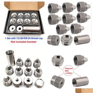 Andere Autoteile Kraftstofffilter Aluminium Soent Reinigungsrohr 9pcs Edelstahl Hart CNC -Tassen 1 2x28 5 8x Dhrib Drop Lieferung Automobil OTUG4