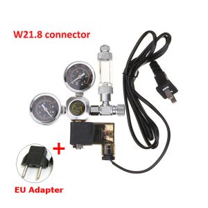 Aquariums 220V Aquarium CO2 Regulator Magnet Solenoid Check Vae Aquarium Bubble Counter W21.8 Water Plant Fish Tank Tool CO2 CONTROL