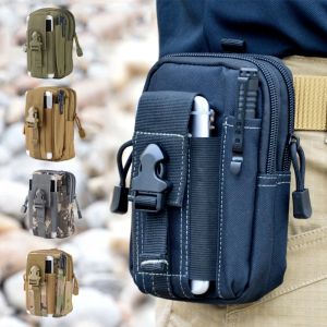 Packs Tactical Military Waist Bag Edc Bag Men Outdoor Sports Running Phone Holder Case Camo Hunting Outdoor Tool EDC Molle Pouch