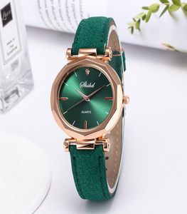 2020 NYTT Fashion Solf Leather Belt Watch Women Unique Design Ladies Watches Analog Quartz Crystal Wristwatch2547868
