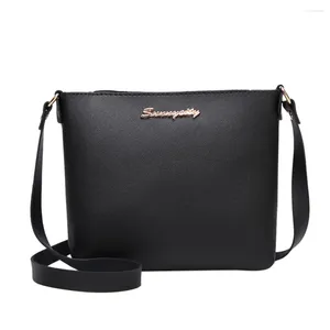 Drawstring Fashion Women Solid Color Zipper Shoulder Bag Designer Messenger Ladies Crossbody Phone Coin Small Square