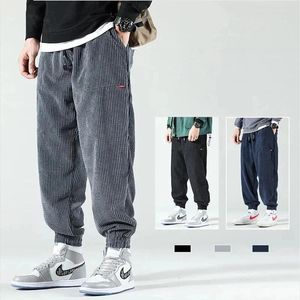 Men's Pants Corduroy Casual Men Spring And Autumn Loose Bunches Of Nine-point Large Size Sports Harlan