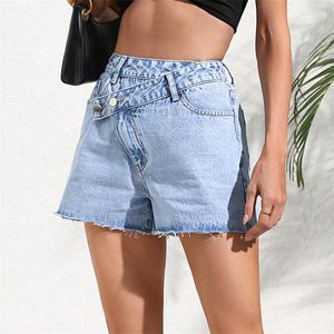 Shorts da donna Korean High Wiast Denim Mini gonna da donna Sexy Girl Borse Tight Hip Swirts Female Slip Anti-Garing Short Fashion Pants