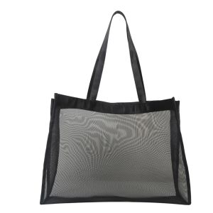 Buckets Fashion Shoulder Bag Large Capacity Mesh Totes Bags Solid Color TopHandle Handbag Transparent Allmatch for Beach Swimming